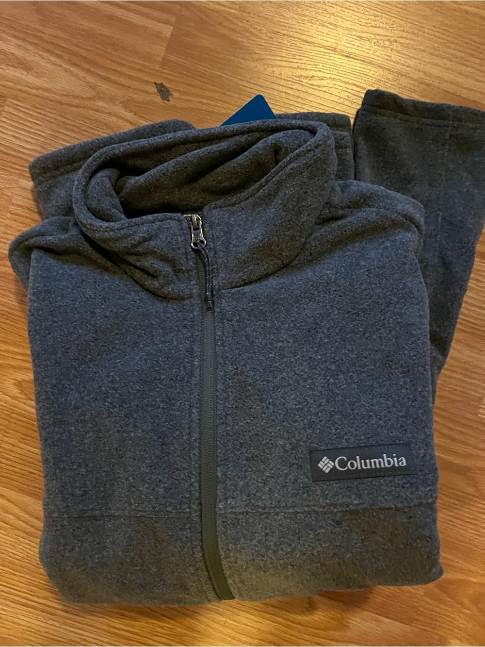 Columbia mens Charcoal Gray Full-Zip Fleece Jacket